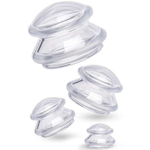 Fabulo Mushroom gomba alakú szilikon köpöly készlet, 4db Szín: fekete