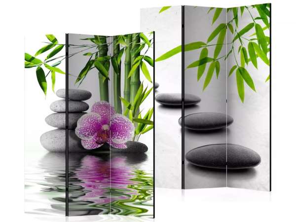 Fabulo 3 részes paraván - Orchidea / Lávakövek
