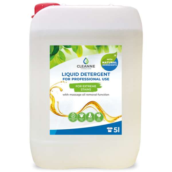 Cleanne folyékony mosószer extrém foltokhoz Kiszerelés: 5 l