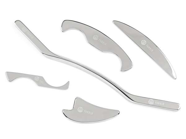 Fabulo 5 darabos fascia kés készlet bõröndben