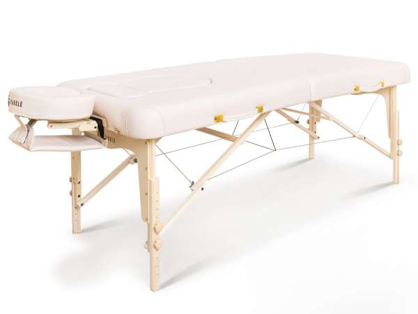 Fabulo ProLife összecsukható és hordozható favázas masszázságy Szín: krém
