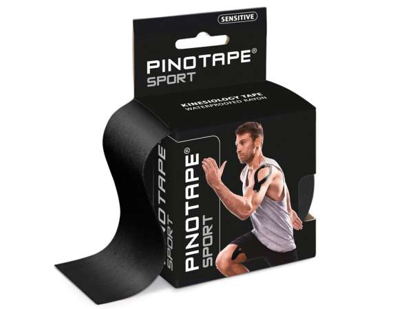 Pino Tape Sensitive kineziológiai tapasz érzékeny bőrre Szín: fekete
