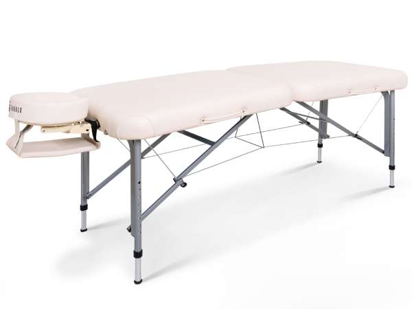 Fabulo Dynamic összecsukható alumínium masszázságy Szín: krém