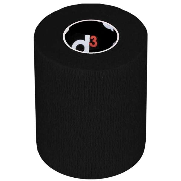 D3 Cohesive  bandage rugalmas öntapadó bandázs, 7,5cm Szín: fekete