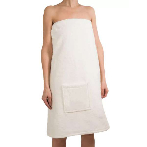 . Női szaunakilt, pamut, krém