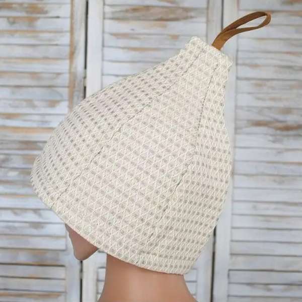 . Szaunasapka, len, természetes