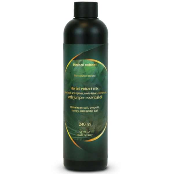 . Gyógynövénykivonat keverék szaunába