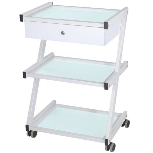 Fabulo Delta kozmetikai eszköztartó kocsi Szín: fehér