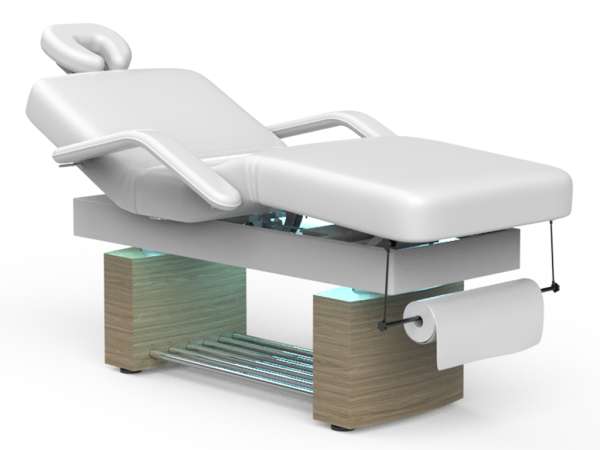 Fabulo Dakota Relax elektromos wellness ágy Fa színe: kőris, Kárpit színe: fehér