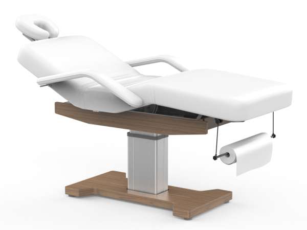 Fabulo Enzo Relax elektromos wellness ágy Fa színe: teak, Kárpit színe: fehér