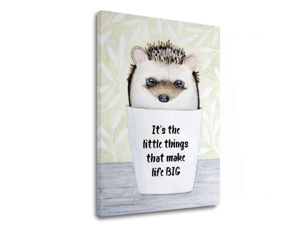 Wall art szöveggel A kis dolgok