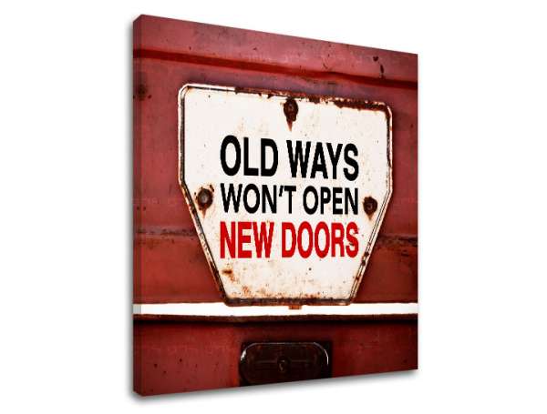 Motivációs falfestmény Old ways_002