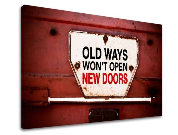 Motivációs falfestmény Old ways_001