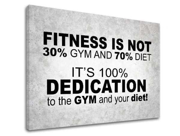 Motivációs fali művészet A fitnesz nem