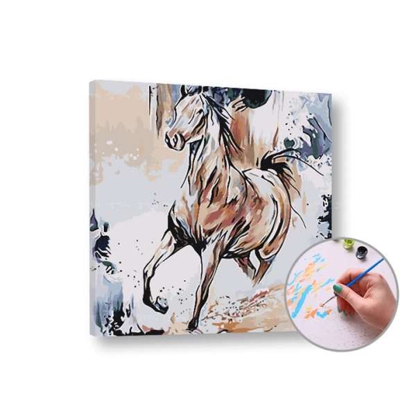 Festés számok szerint Lovak - Közepes nehézségű