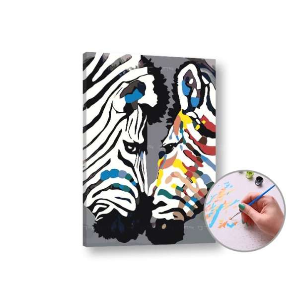 Festeni a számokkal - Zebrák