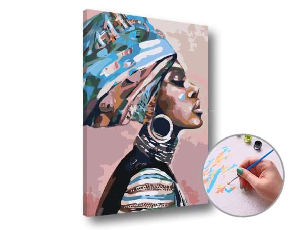 Paint by Numbers - Nő turbánnal