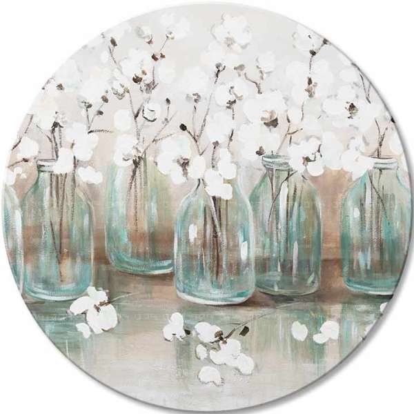 Kerek festett kép kedvenc illatáról | different dimensions