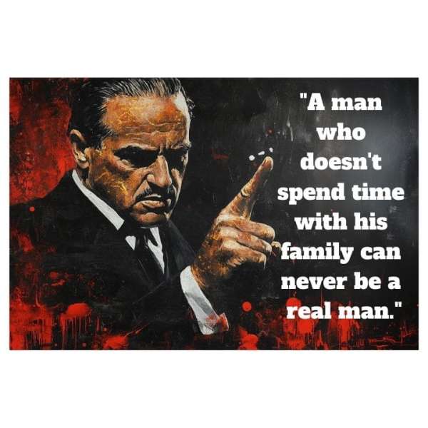 Kép THE GODFATHER vászonra | Személyre szabott idézet PAPILORA