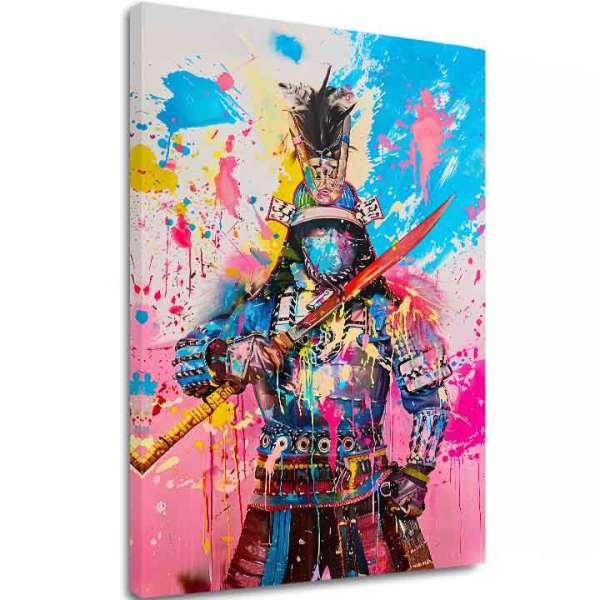 Kép SAMURAI SPIRIT vászonra | Festett struktúra