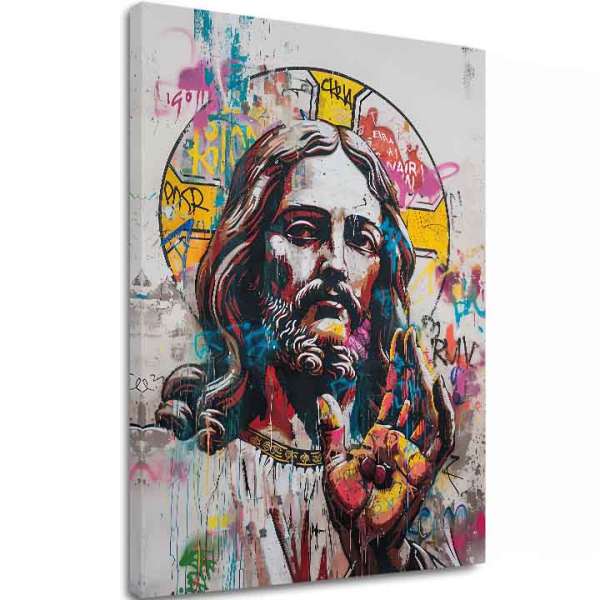 Kép POP WARRIOR vászonra | Festett struktúra