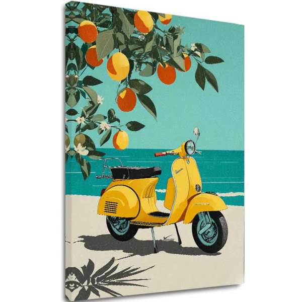 A kép vásznon Vespa Olaszországban - Retro Alley