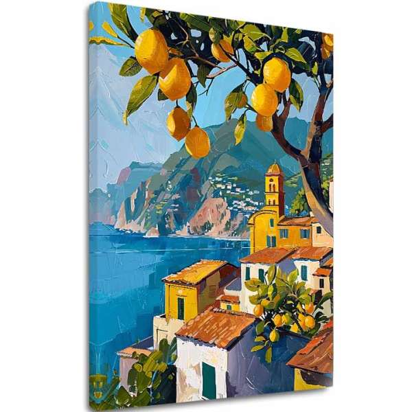 A képet vászonra Citromos gyümölcsös - olasz stílusban