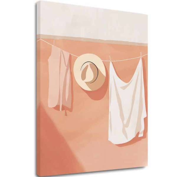 A kép vásznon Fehér vászon - Minimalista design