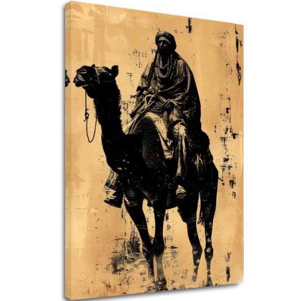 A képet vászonra Lovas a lovon - Vintage dekoráció
