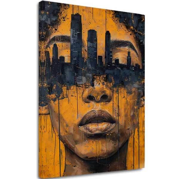 A kép a vásznon Város a fejekben - Art Motif