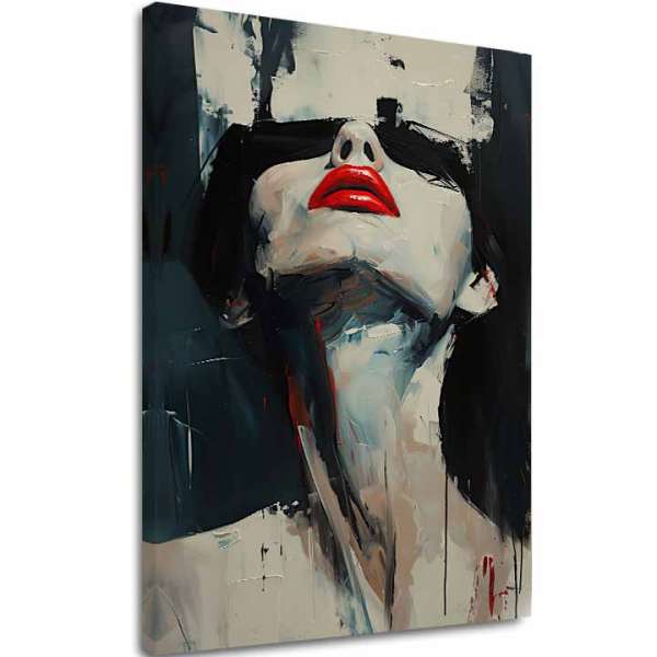 A kép a vásznon Red Lips - Dramatic Design