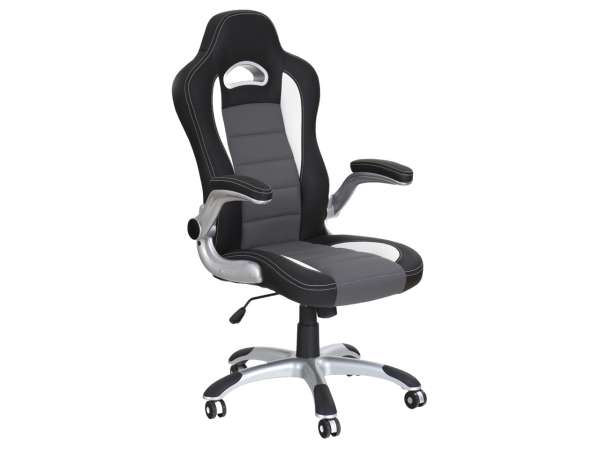 HAL-Lotus főnöki forgószék, perforált textilbőr