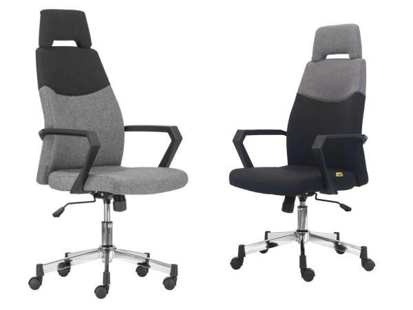 ANT-Sterling vezetői szék fejtámlával krómozott lábcsillaggal