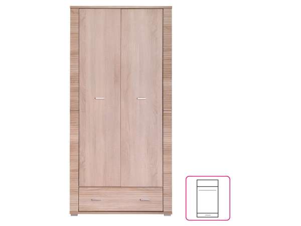 TEM-GRAND 03 2 ajtós akasztós szekrény