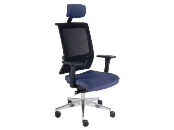 GRO-Level BS HD Chrome modern, magastámlás vezetői forgószék