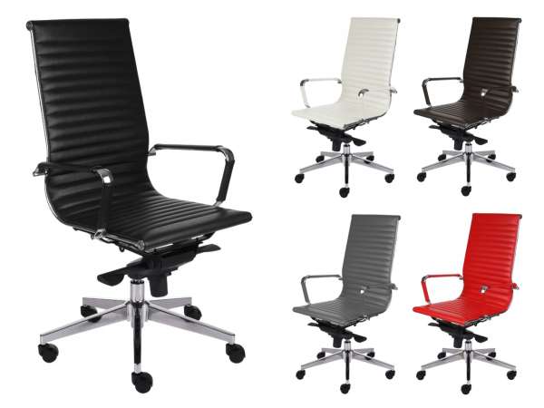 GRO-Next bőr kárpitozású vezetői forgószék