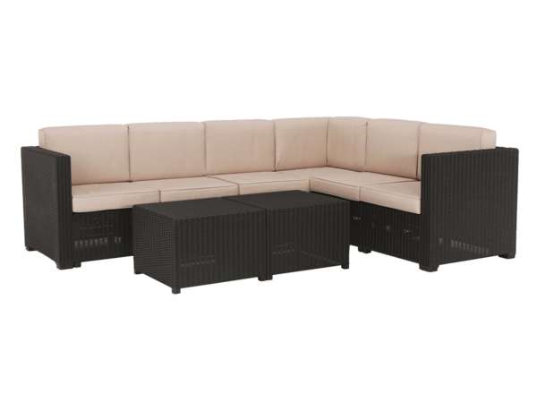 TEM-Roden 3 részes műrattan kerti bútor garnitúra