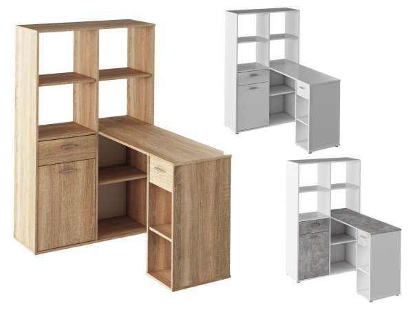 TEM-Mineson polcos íróasztal fiókokkal