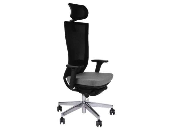 GRO-Marti BS HD Chrome karfás főnöki forgószék fejtámlával