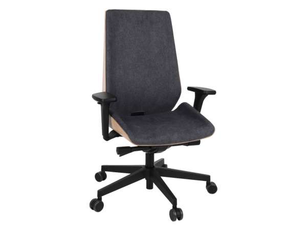 GRO-Moon Wood Black vezetői forgószék