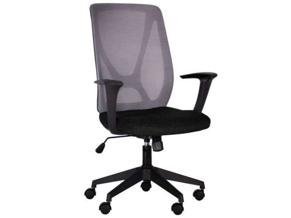 LIN-Florida modern irodai forgószék hálós háttámlával, szürke-fekete