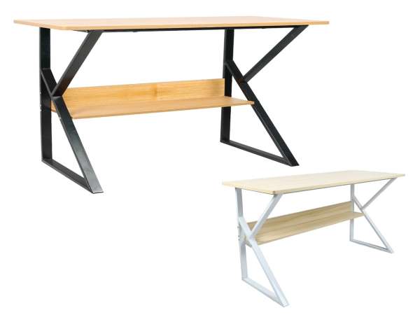 TEM-Tarcal 100 fémvázas íróasztal polccal