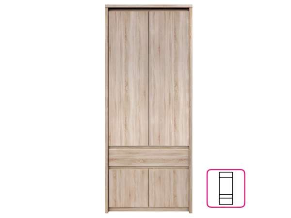 TEM-Norty modern akasztós szekrény