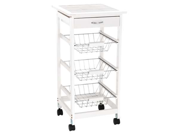 TEM-Korus zsúrkocsi kivehető kosarakkal