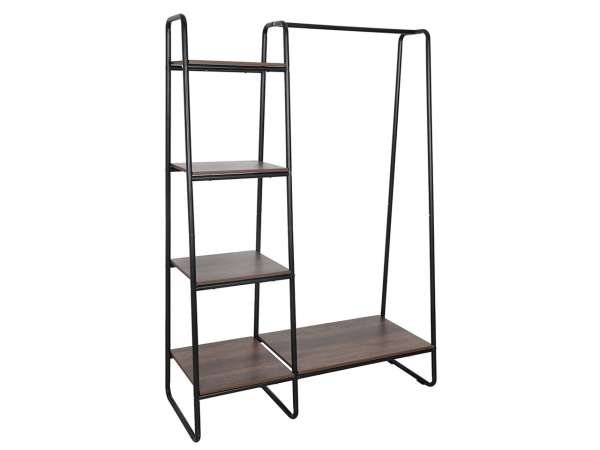 TEM-Robyn fém ruhaállvány polcokkal
