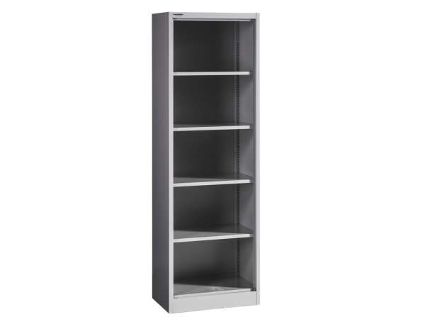 MET-OPEN LIGHT 1850/600 nyitott fém tárolószekrény 4 polccal