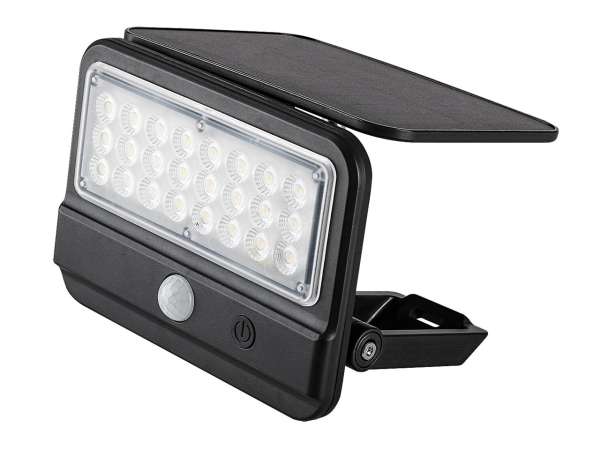 RAB-FlaxtonF napelemes, mozgásérzékelős kültéri fali lámpa