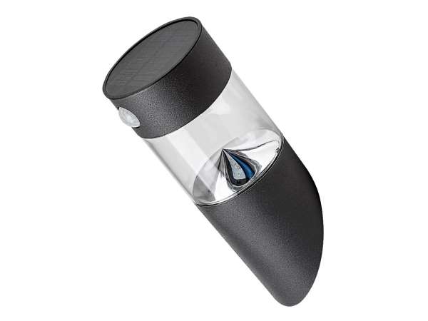 RAB-Kapuas napelemes, mozgásérzékelős kültéri fali lámpa