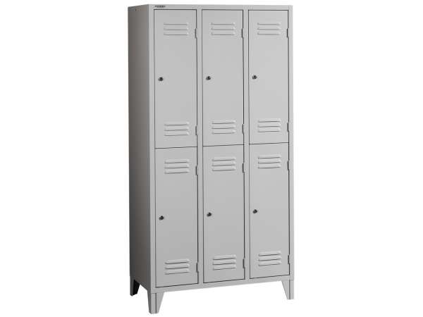 MET-Project 3/6 AC fém öltözőszekrény 6 rekesszel