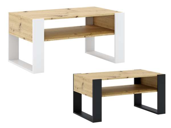 TEM-Cara1 dohányzóasztal polccal